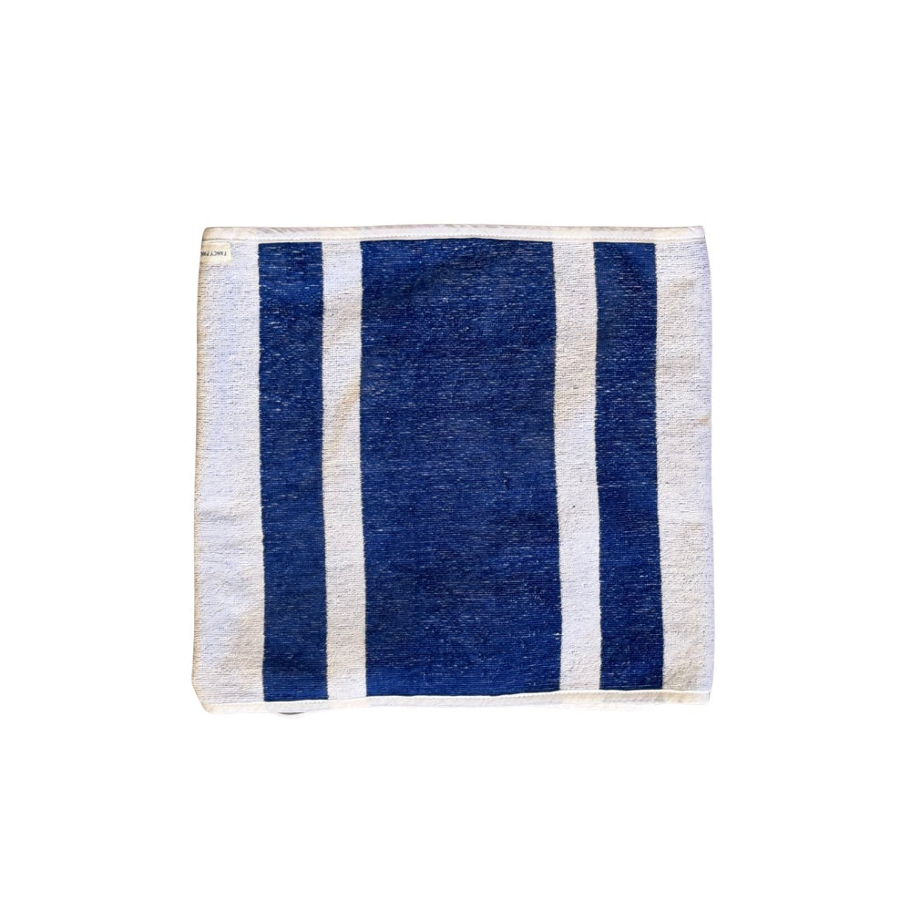 Navy Striped Towel Wrap