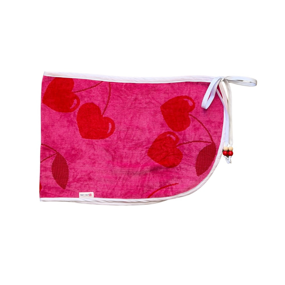Pink Cherry Towel Wrap