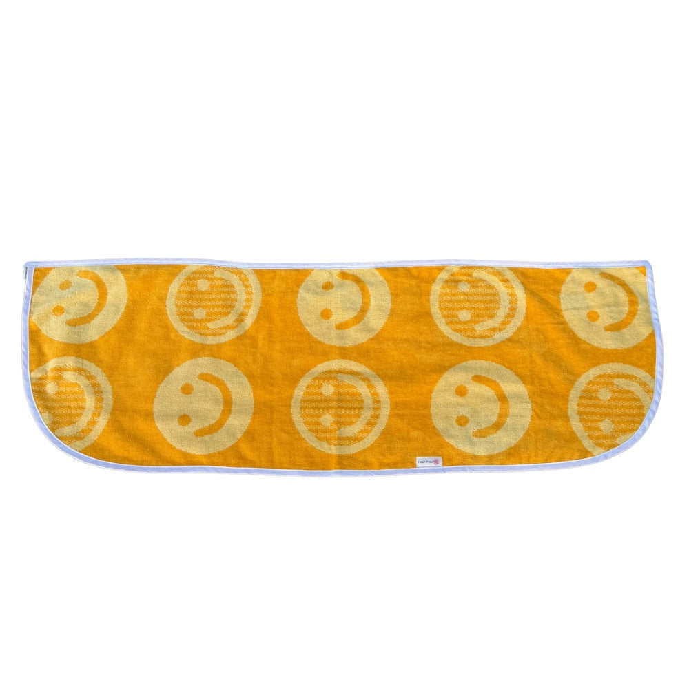 Yellow Smiley Towel Wrap