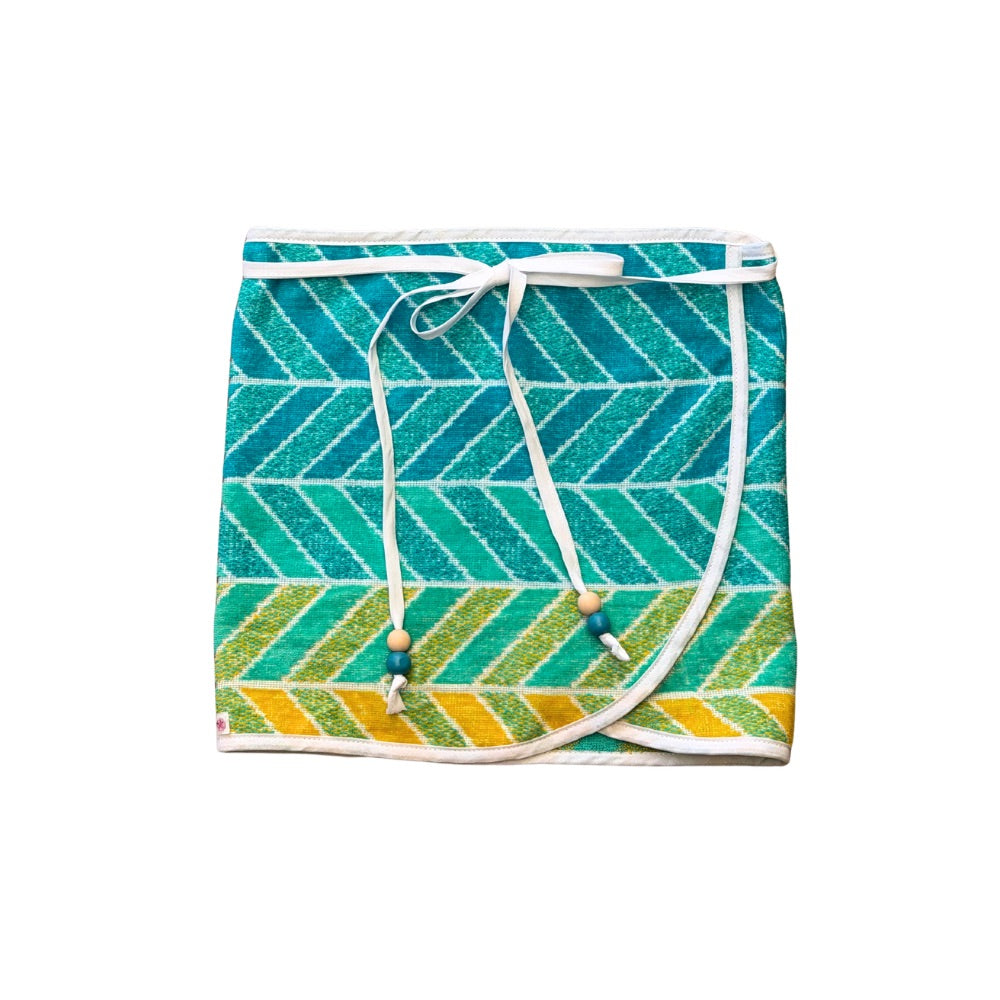 Coastal Green Towel Wrap