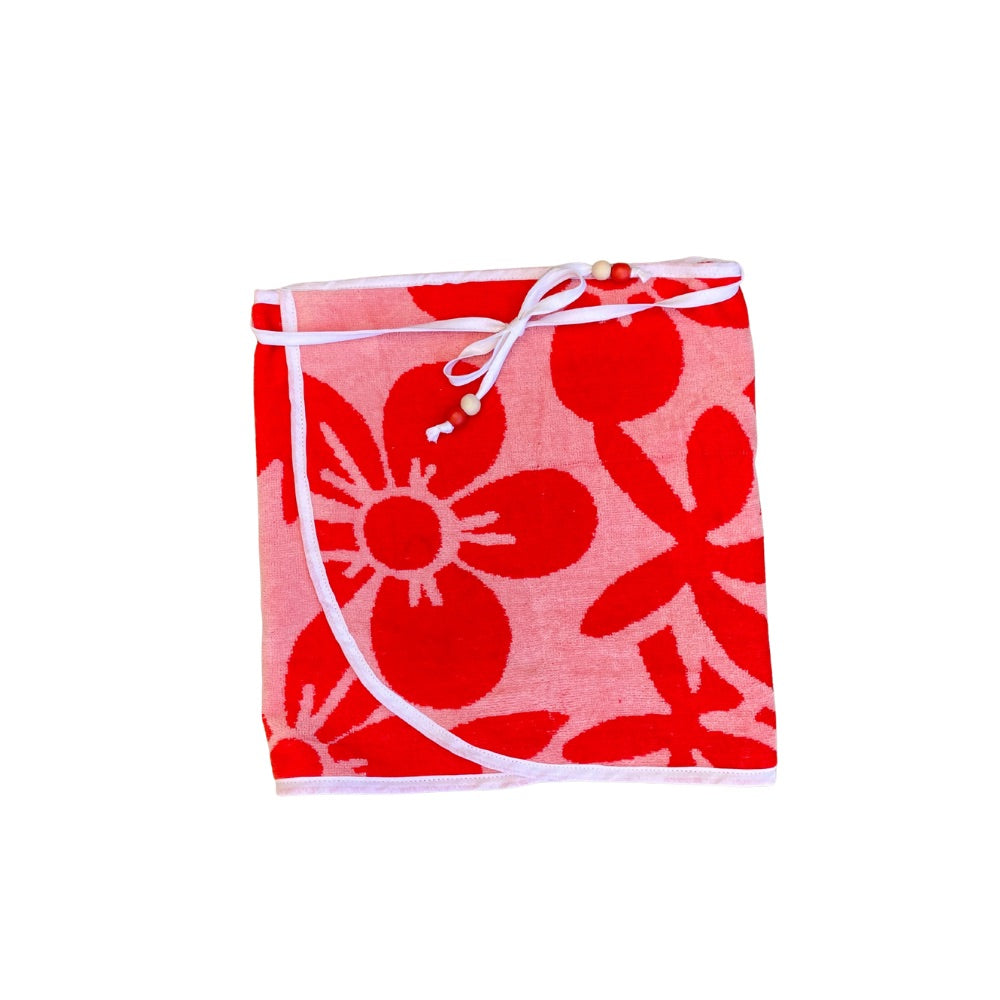Strawberry Blossom Towel Wrap