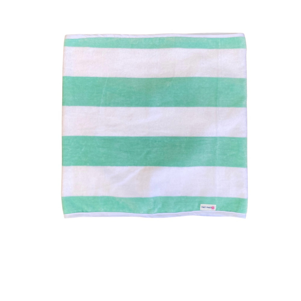 Light Teel Striped Towel Wrap Skirt