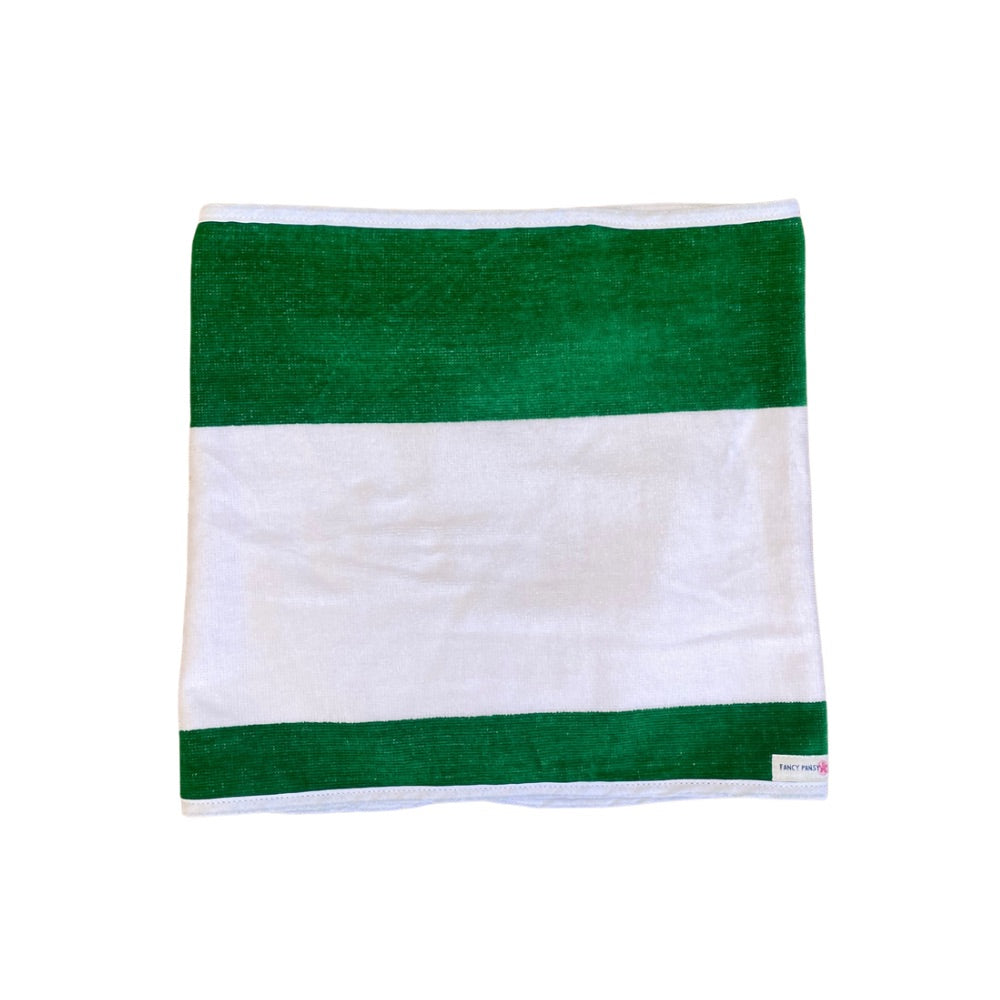 Emerald Striped Wrap Skirt
