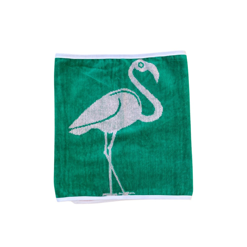Emerald Flamingo Towel Wrap Skirt