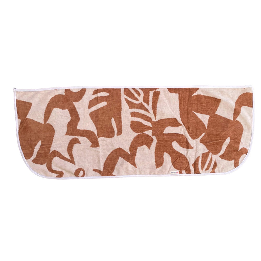 Terracotta Leaf Towel Wrap Skirt