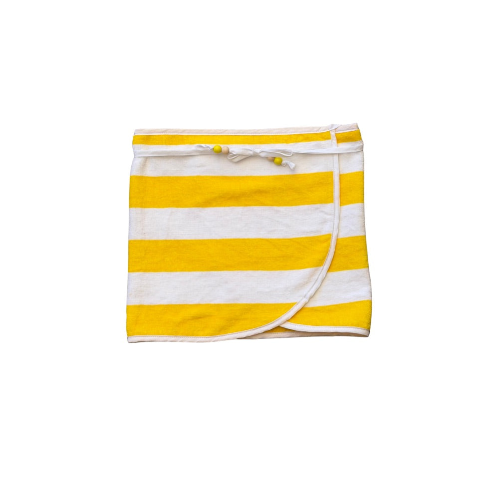 Yellow Striped Towel Wraps