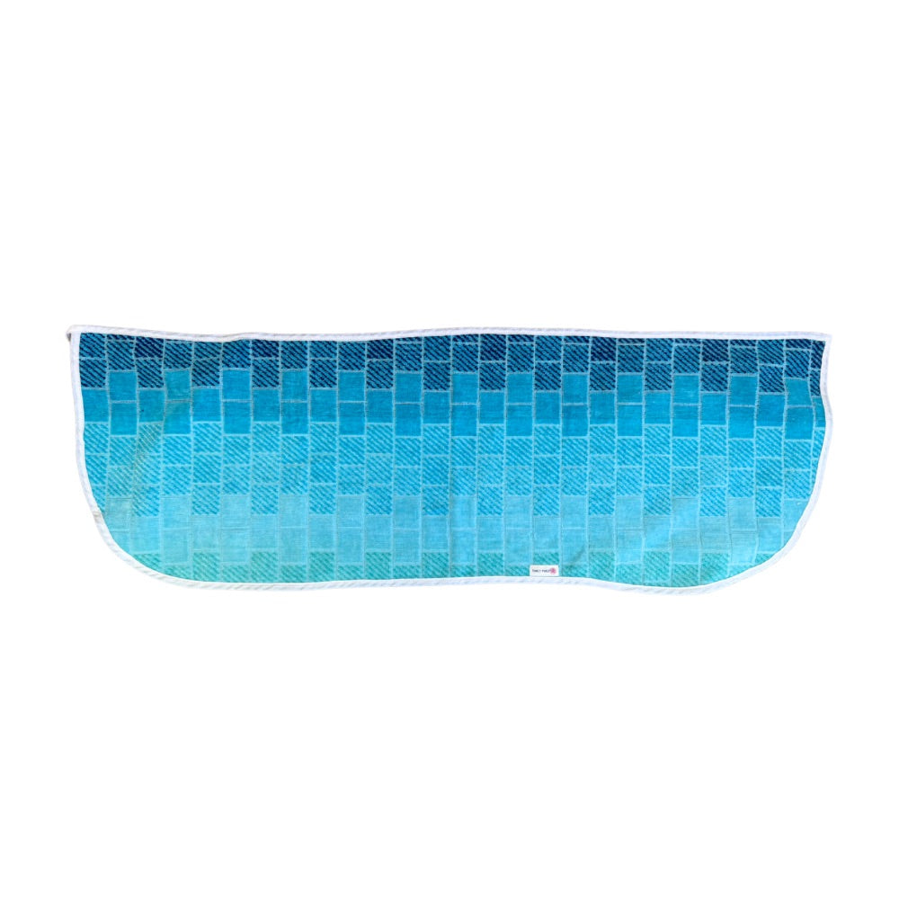 Blue Mosaic Towel Wrap Skirt