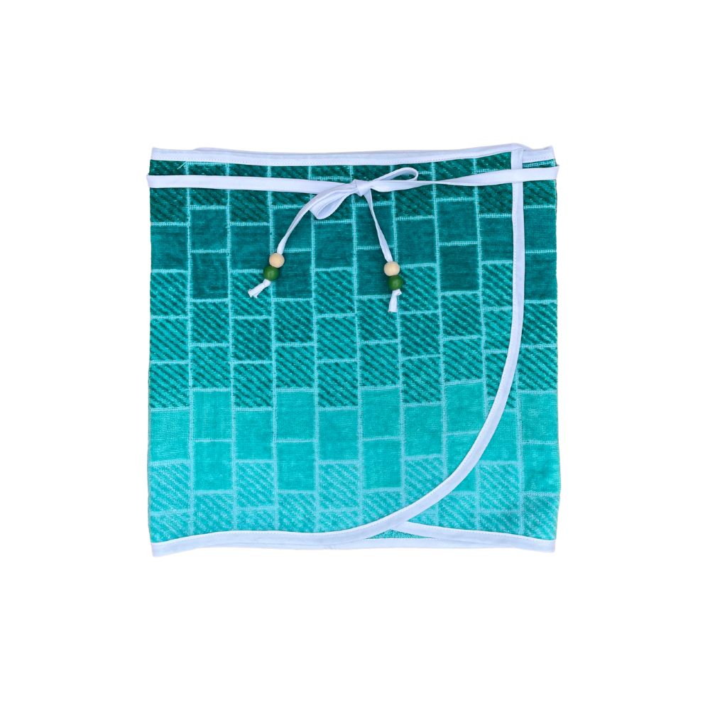 Teal Mosaic Beach Towel Wrap