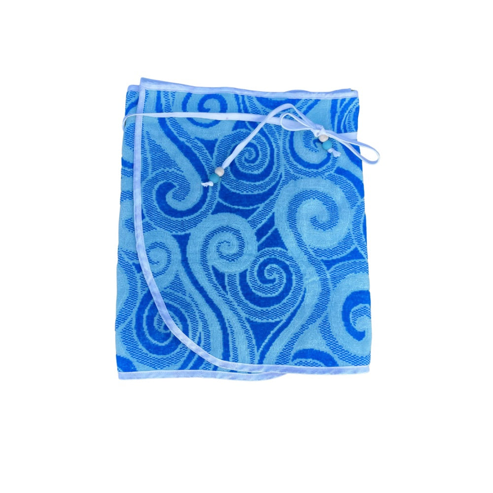 Blue Waves Towel Wrap