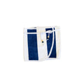 Aqua-Blue Reversible Towel Wrap