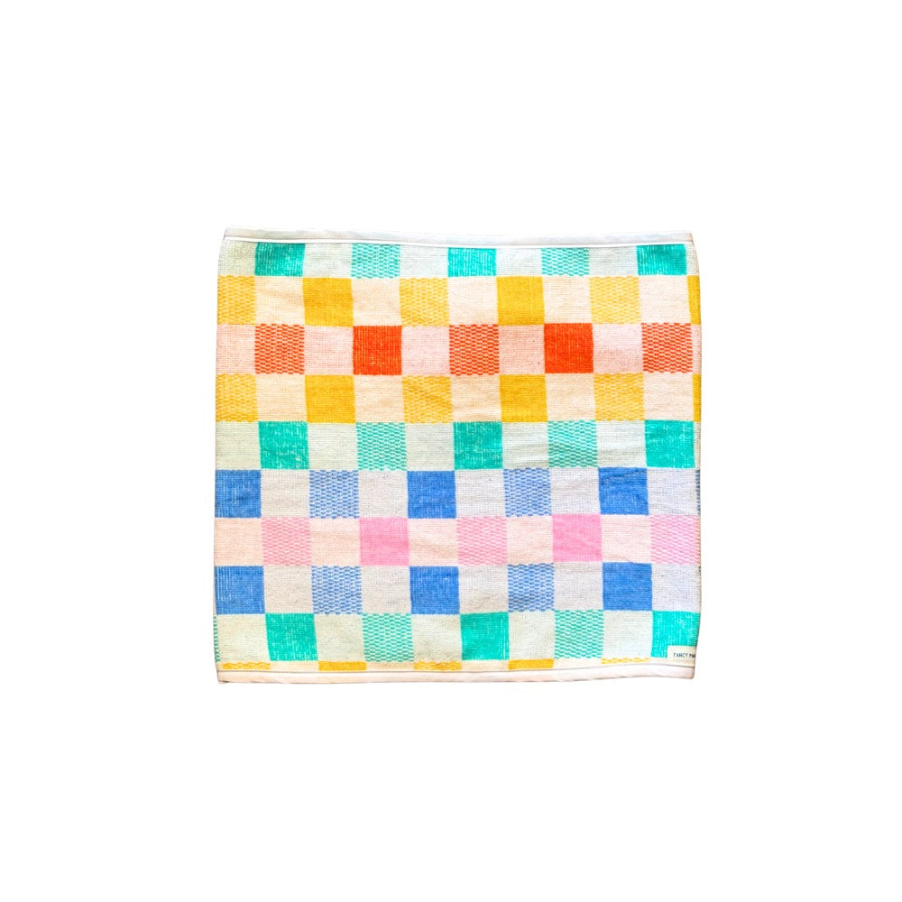 Pastel Checkered Towel Wrap