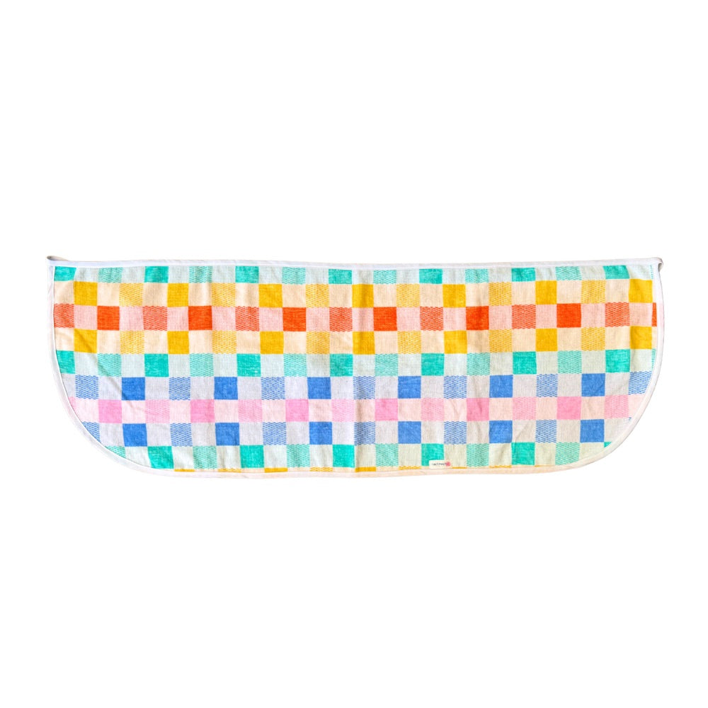 Pastel Checkered Towel Wrap