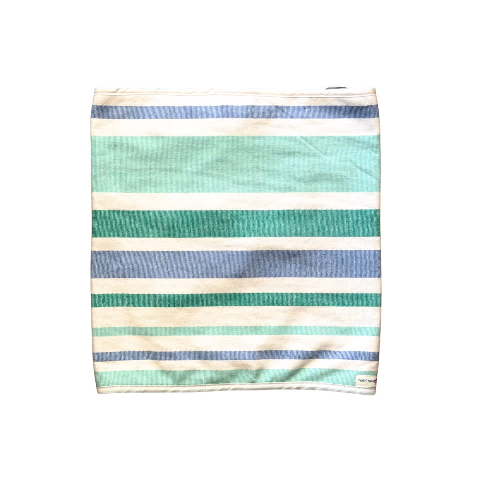 Aqua Pinstriped Towel Wrap