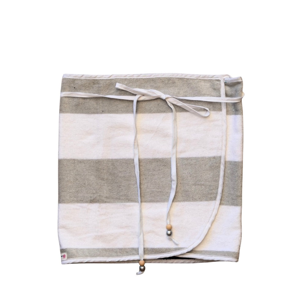 Silver-Grey Dual Towel Wrap