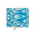Aqua Ikat Towel Wrap