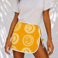 Yellow Smiley Towel Wrap