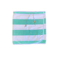 Light Teel Striped Towel Wrap Skirt