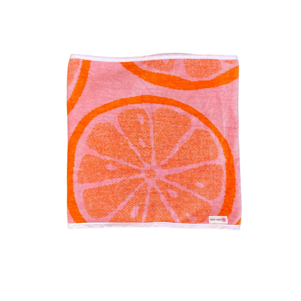 Citrus Orange Pink Towel Wrap