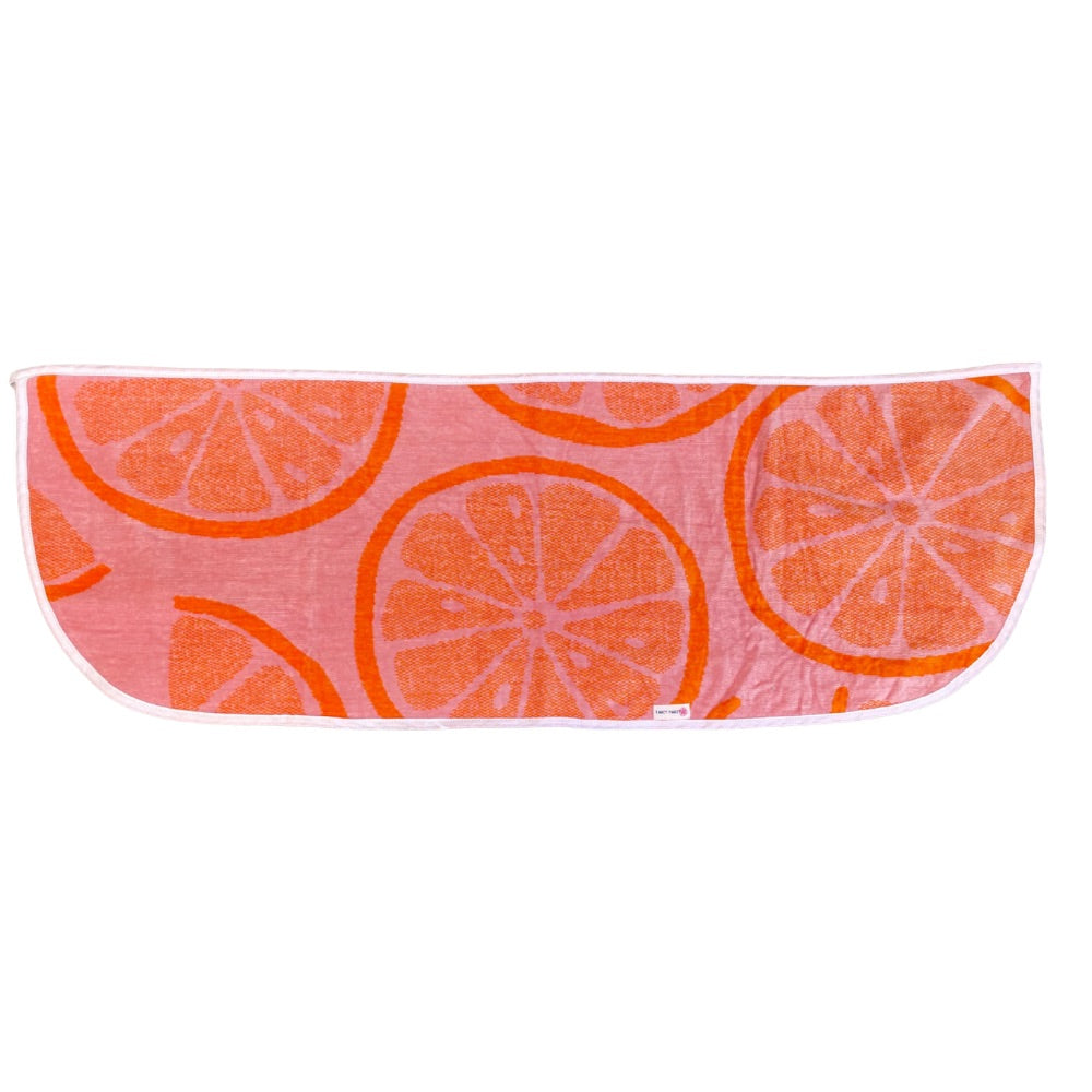 Citrus Orange Pink Towel Wrap