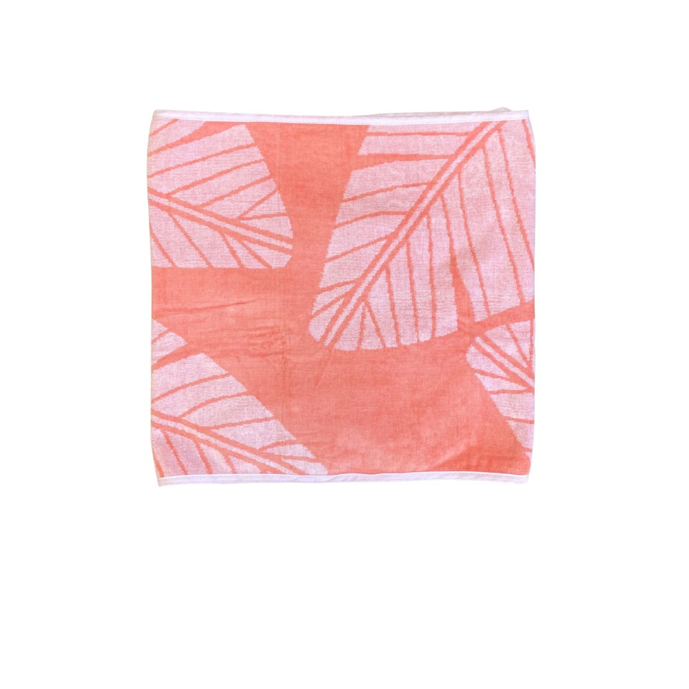 Coral Leaf Towel Wrap