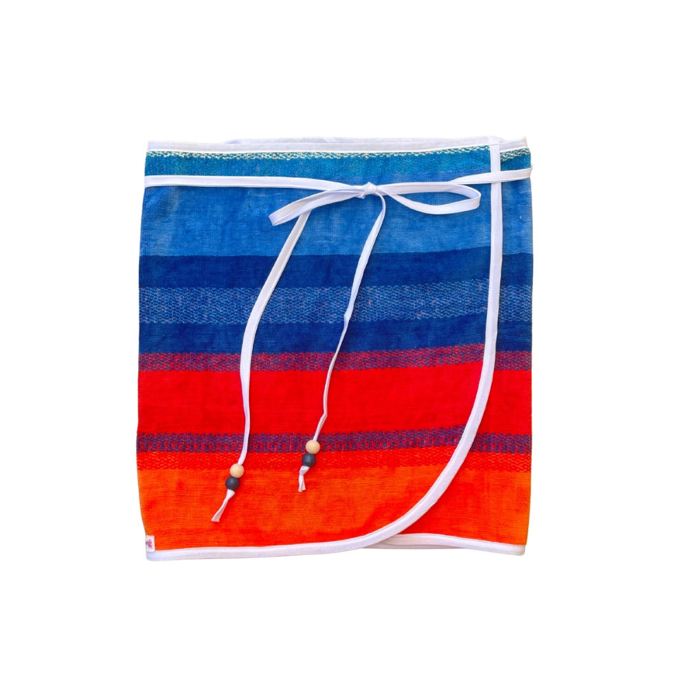 Vibrant Horizon Towel Wrap Skirt